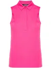 J. Lindeberg Dena Sleeveless Performance Top In 粉色