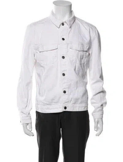 Pre-owned J. Lindeberg Denim Jacket In White