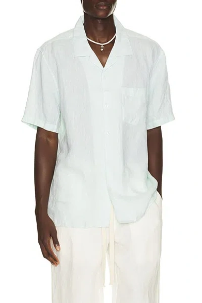 J. Lindeberg Elio Linen Shirt In Brown