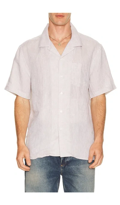J. Lindeberg Elio Linen Shirt In Neutral