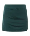 J. Lindeberg Technical Fabric Midi Skirt In Green
