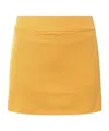 J. Lindeberg Technical Fabric Midi Skirt In Yellow