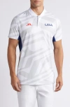 J. Lindeberg Emeric Golf Henley In Us Golf White