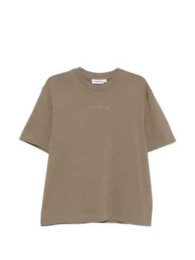 J. Lindeberg Hale T-shirt In Brown