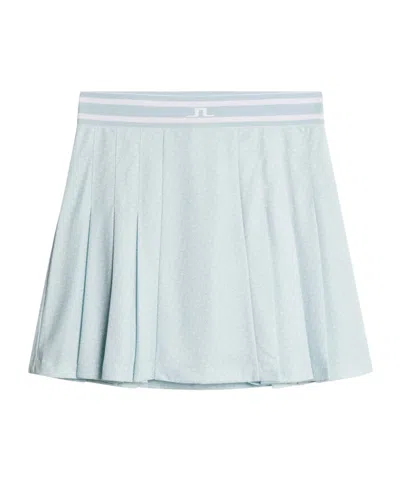 J. Lindeberg Harlow Print Skirt In Blue