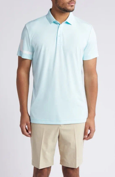 J. Lindeberg Heath Regular Fit Solid Performance Golf Polo In Spa Retreat