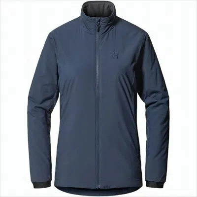 J. Lindeberg High Collar Fitted Jacket With Matte Finish In Blue