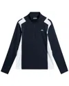 J. Lindeberg J.lindeberg Lukas Quarter Zip Mid Layer In Blue