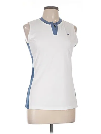 Pre-owned J. Lindeberg J.lindeberg Sleeveless T-shirt In White