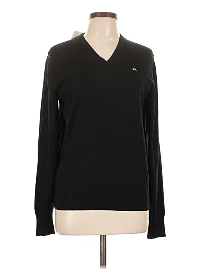 Pre-owned J. Lindeberg J.lindeberg Wool Pullover Sweater In Black