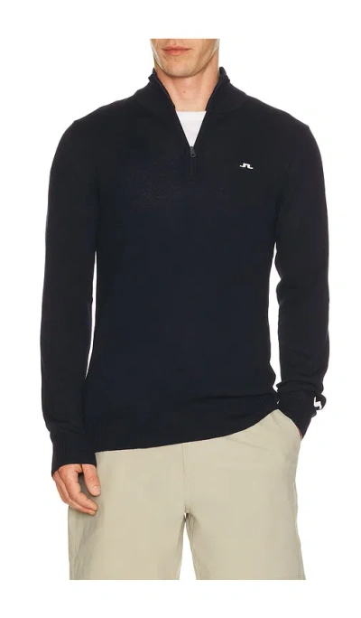 J. Lindeberg Kian Knitted Sweater In Blue
