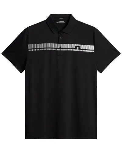 J. Lindeberg Klas Regular Fit Polo In Black