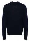 J. Lindeberg Wool-bci Cotton Eddy Sweater In Blue