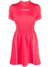J. Lindeberg Krystal Smocked-waist Dress In Rosa