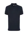 J. Lindeberg Kv Logo-embroidered Polo Shirt In Black