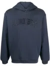 J. Lindeberg Kyzer Embroidered-logo Hoodie In 蓝色
