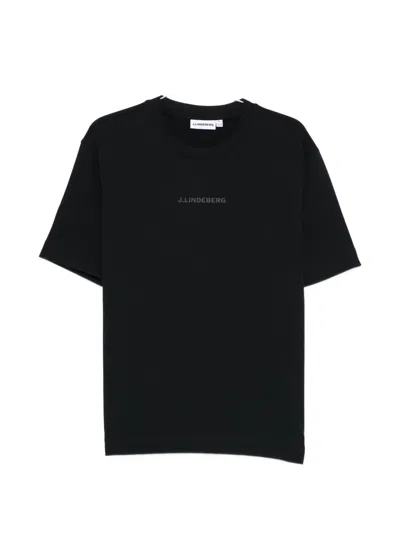 J. Lindeberg Logo Heavy T-shirt In Black