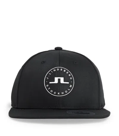 J. Lindeberg Logo-patch Drive Cap In Black