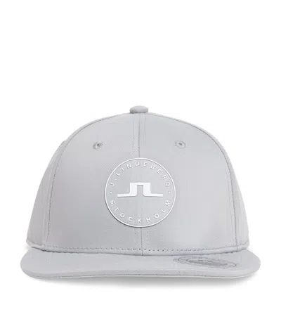 J. Lindeberg Logo-patch Drive Cap In Grey