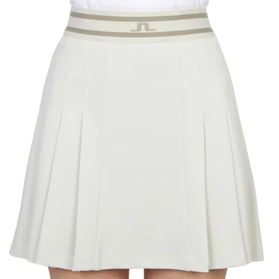 J. Lindeberg Logo Skirt In White