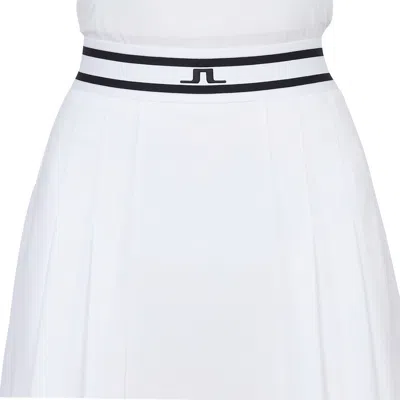 J. Lindeberg Logo Skirt In White