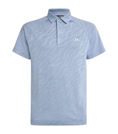 J. Lindeberg Logo Wilhelm Polo Shirt In Blue
