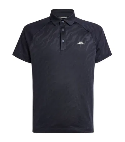 J. Lindeberg Logo Wilhelm Polo Shirt In Navy