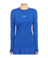 J. Lindeberg Logo-print Compression Top In Blue