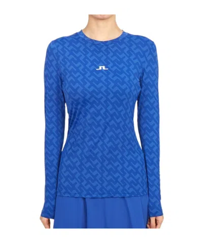 J. LINDEBERG LOGO-PRINT COMPRESSION TOP