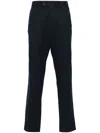 J. Lindeberg Lois Mid-rise Straight-leg Trousers In Blue