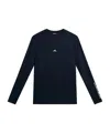 J. Lindeberg Long Sleeve Logo T-shirt In Black