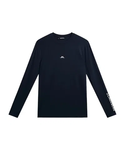 J. Lindeberg Long Sleeve Logo T-shirt In Black