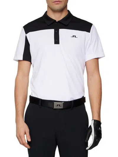 J. Lindeberg Men's Anders Slim Fit Polo Shirt In Green