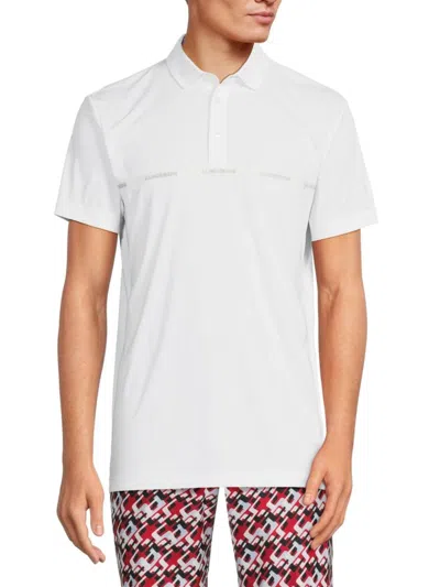 J. Lindeberg Men's Chad Regular Fit Polo In White
