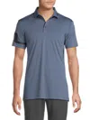 J. Lindeberg Men's Heath Logo Polo Shirt In Blue