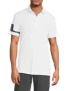 J. Lindeberg Men's Heath Logo Polo Shirt In White