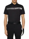 J. Lindeberg Men's Klas Polo Shirt In Black