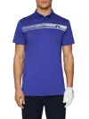 J. Lindeberg Men's Klas Polo Shirt In Blue
