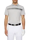 J. Lindeberg Men's Klas Polo Shirt In Gray