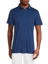 J. Lindeberg Men's Kv Regular Fit Logo Polo In Estate Blue