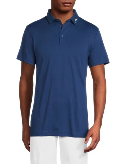 J. Lindeberg Men's Kv Regular Fit Logo Polo In Estate Blue