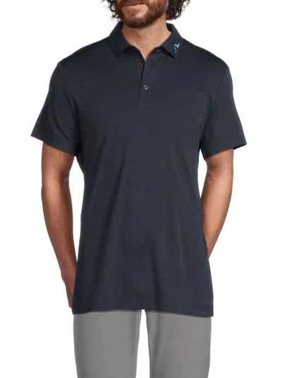 J. LINDEBERG J. LINDEBERG MEN'S KV REGULAR FIT LOGO POLO