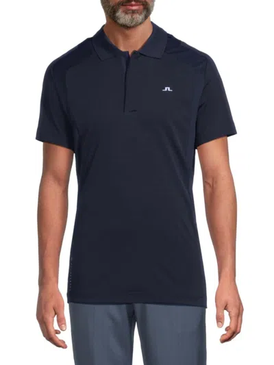 J. Lindeberg Men's Legacy Polo Shirt In Blue