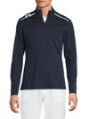 J. Lindeberg Men's Vinnie Logo Pullover Jacket In Blue