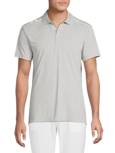J. Lindeberg Men's Lionel Polo Shirt In Gray
