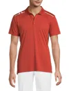 J. Lindeberg Men's Lionel Polo Shirt In Orange