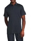 J. Lindeberg Men's Logo Short-sleeve Golf Polo In Navy