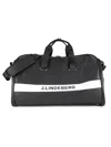 J. Lindeberg Men's Logo Stripe Duffel Bag In Black