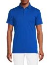 J. Lindeberg Men's Logo Tech Golf Polo In Lapis Blue