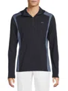 J. Lindeberg Men's Lukas Logo Colorblocked Pullover Jacket In Blue